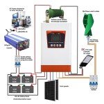 3000W Wind Solar Hybrid Charge Controller with LCD