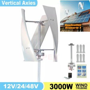 3000W Vertical Wind Turbine Generator for Home