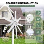 600W 12V Wind Turbine Generator Kit for Home