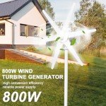 800W Vertical Wind Turbine Generator Kit for Home