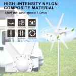 800W Vertical Wind Turbine Generator Kit for Home