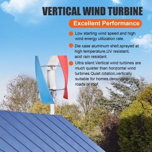 3000W Vertical Axis Wind Turbine Generator with Controller