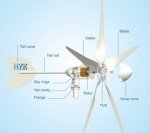1000W 24V Wind Turbine Kit with 5 Blades