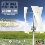 3000W Vertical Wind Turbine with Charger Controller