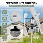 3000W Vertical Axis Wind Turbine Generator System