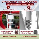 1000W 5-Blade Wind Turbine Generator for Home