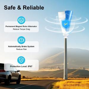 100W Vertical Axis Wind Turbine Kit for Home