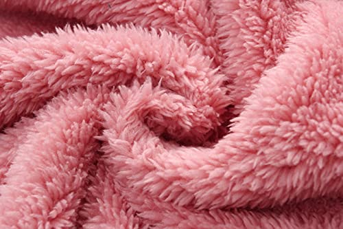 Pink Infant Bear Furry Onesie with Windproof Hood