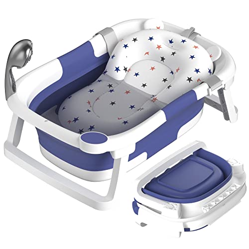 Portable Foldable Baby Bathtub for Newborns to Toddlers