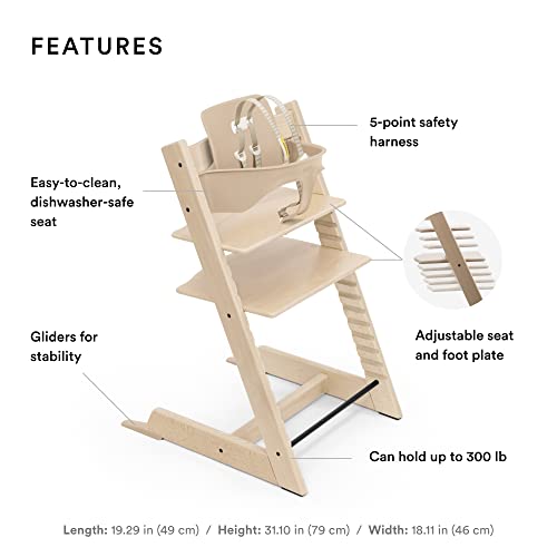 Stokke Tripp Trapp High Chair - Natural, Adjustable
