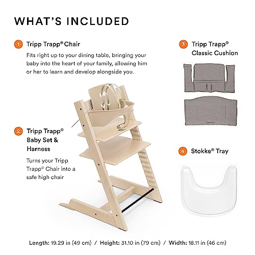 Tripp Trapp High Chair with Cushion & Tray