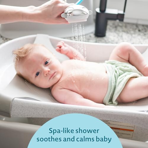 Rain Shower Baby Bathtub with Soothing Spray