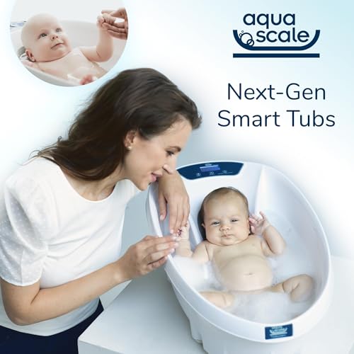 AquaScale Baby Bath Tub with Thermometer & Scale