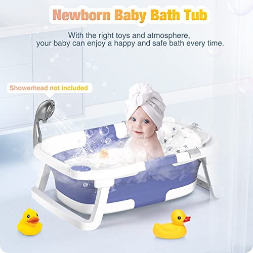 Portable Foldable Baby Bathtub for Newborns to Toddlers
