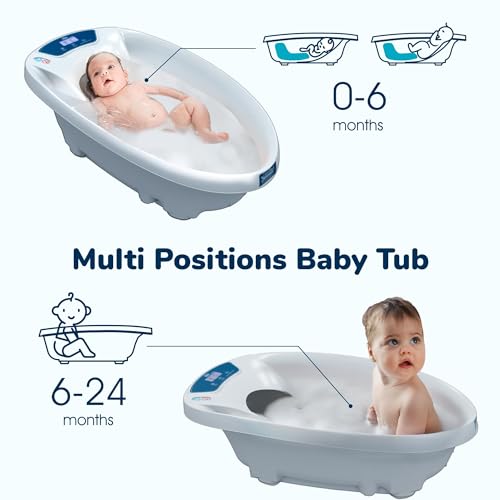 AquaScale Baby Bath Tub with Thermometer & Scale