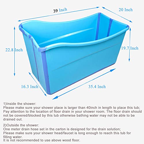 Large Foldable Bathtub for Toddlers and Adults