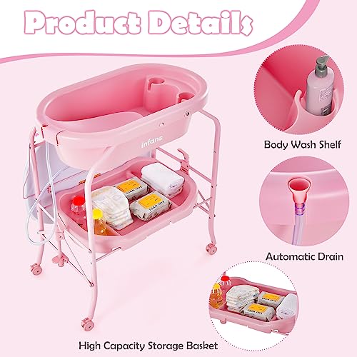2-in-1 Baby Changing Table and Bath Tub