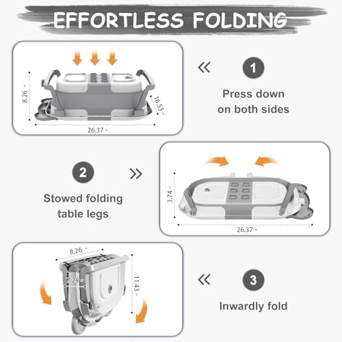 Collapsible Baby Bathtub with Temp Monitor & Cushion