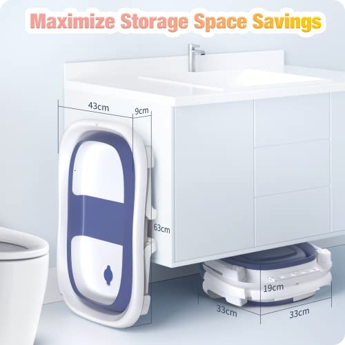 Portable Foldable Baby Bathtub for Newborns to Toddlers