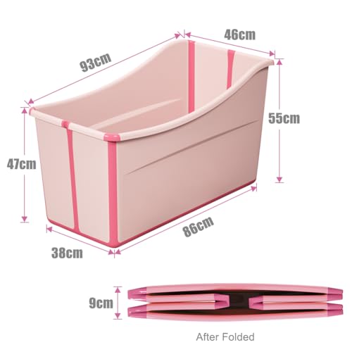 Joyingbaby Large Portable Foldable Bathtub for Toddlers