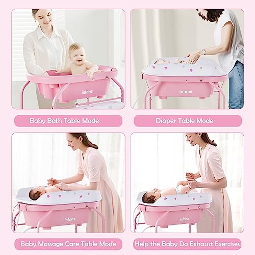 2-in-1 Baby Changing Table and Bath Tub