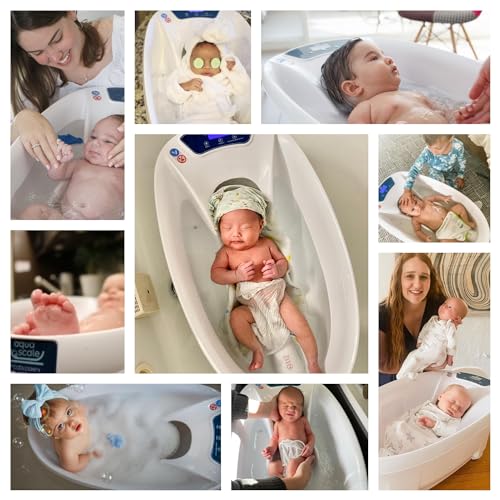 AquaScale Baby Bath Tub with Thermometer & Scale