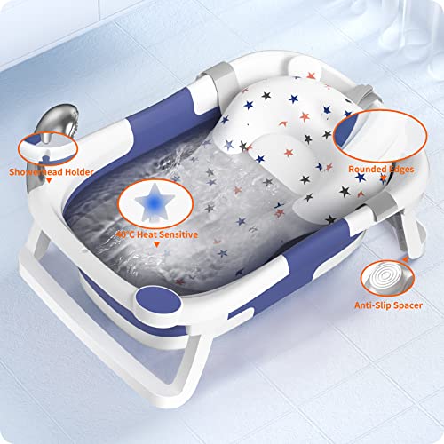 Portable Foldable Baby Bathtub for Newborns to Toddlers