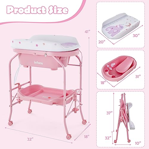 2-in-1 Baby Changing Table and Bath Tub