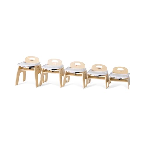 Adjustable Low Wood Feeding Chairs Multipack for Toddlers