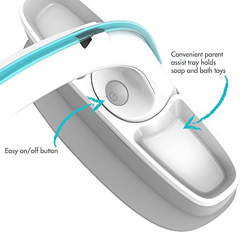 Rain Shower Baby Bathtub with Soothing Spray