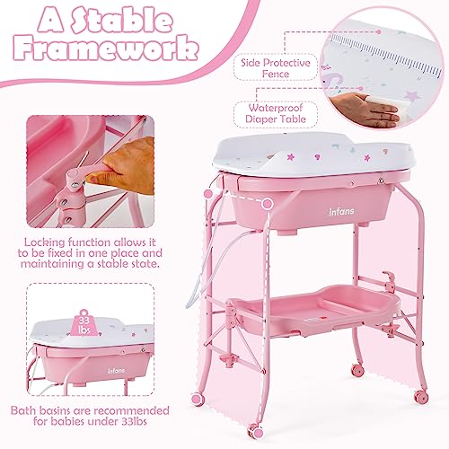 2-in-1 Baby Changing Table and Bath Tub