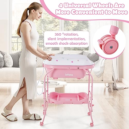 2-in-1 Baby Changing Table and Bath Tub