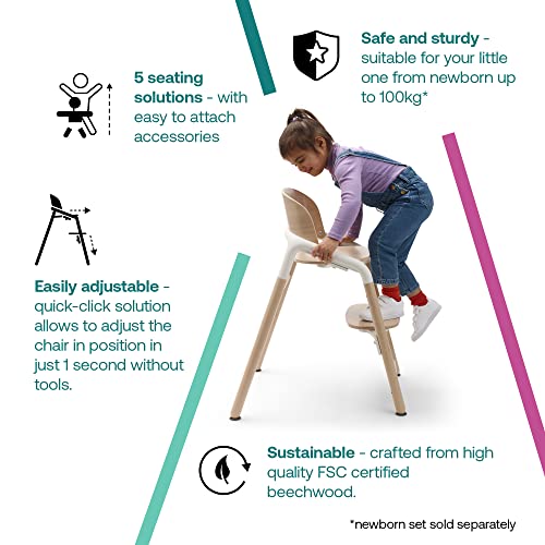 Bugaboo Giraffe Adjustable Wooden Baby High Chair