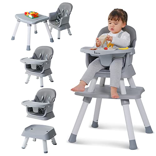 ZEBRATER 8-in-1 Convertible Baby Highchair Set