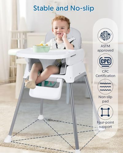 3 in 1 Adjustable Baby High Chair - Bellababy