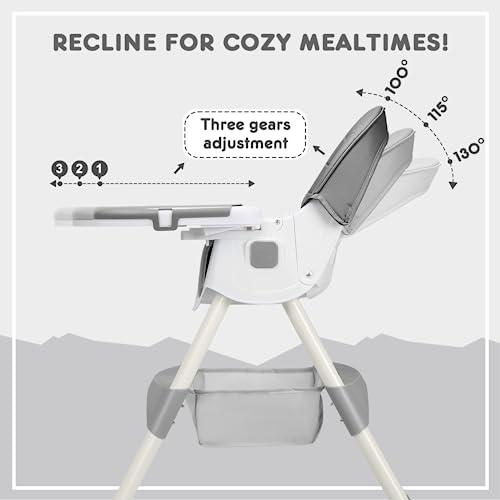 HARPPA 4-in-1 Convertible Baby High Chair - Gray