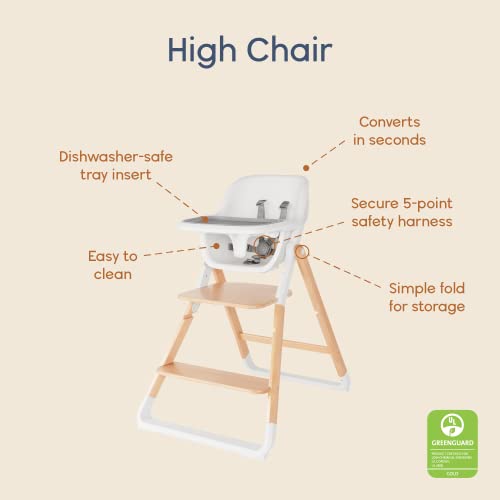 Ergobaby Evolve Portable High Chair - Dark Wood