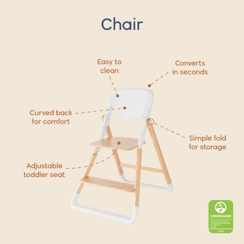 Ergobaby Evolve Portable High Chair - Dark Wood