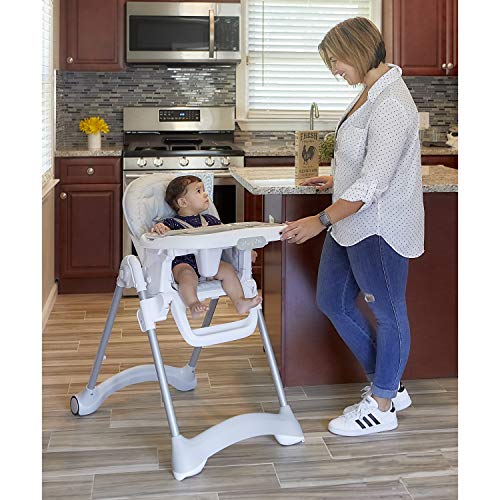 Dream On Me Grey Portable High Chair for Toddlers