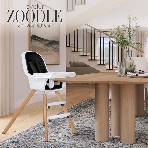 Evolur Zoodle 2-in-1 Portable Baby High Chair