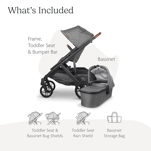 UPPAbaby Vista V2 Stroller with Bassinet & Accessories