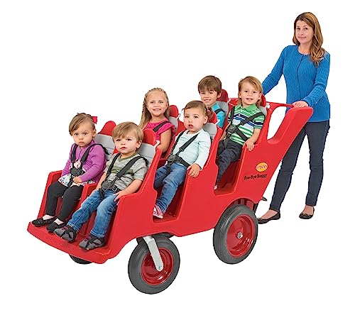 Angeles 6-Passenger Red Bye-Bye Buggy Stroller