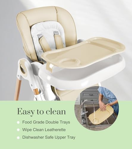 Adjustable Convertible High Chair with Removable Tray