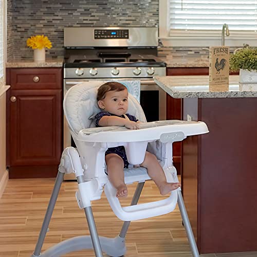 Dream On Me Grey Portable High Chair for Toddlers