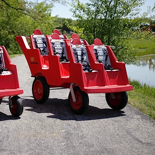 Angeles 6-Passenger Red Bye-Bye Buggy Stroller