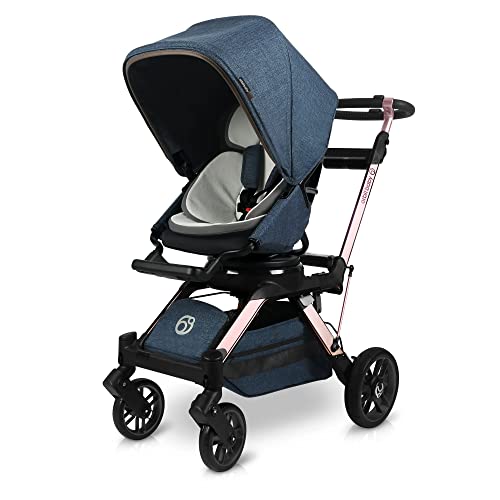Orbit Baby G5 Stroller - Navy & Rose Gold