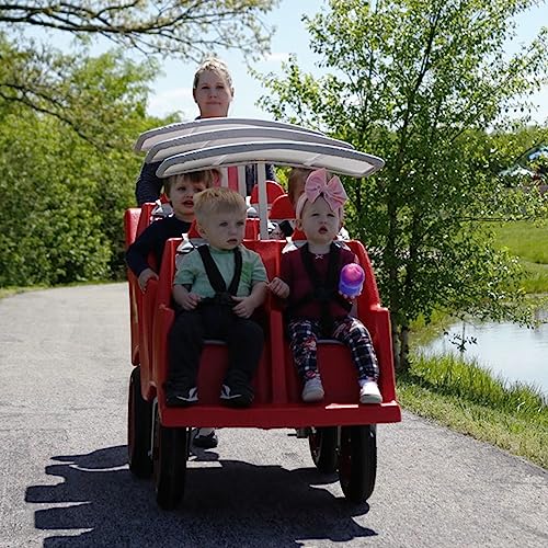 Angeles 6-Passenger Red Bye-Bye Buggy Stroller