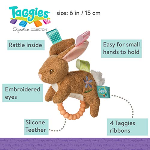 Taggies Harmony Bunny Teether Rattle, 6