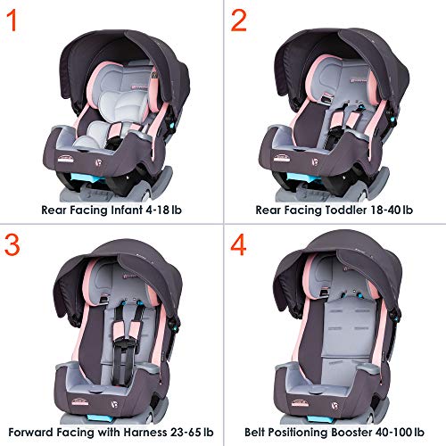 Baby Trend 4-in-1 Convertible Car Seat - Quartz Pink