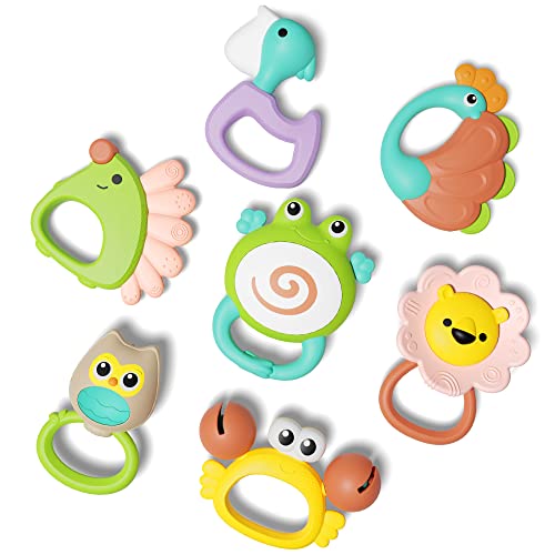 iPlay, iLearn Teething Rattle Toys Set for Babies